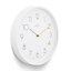 Acctim Taby Wall Clock Quartz Contemporary Minimalist White 35cm