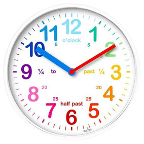ACCTIM - Teaching Time Wall Clock, White