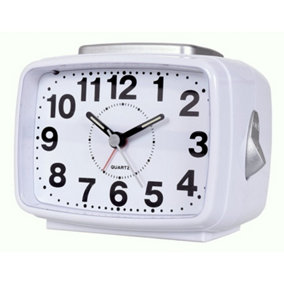 Acctim Titan 2 Analogue Alarm Clock White (One Size)