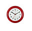 Acctim Wycombe Kitchen Office Quartz Numeric Numbers Wall Clock 22cm 21414 - Red
