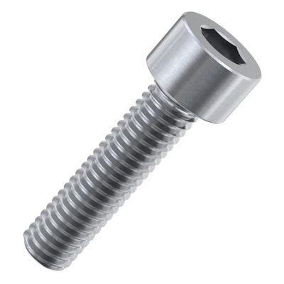 Accu - M4 x 10mm Full Thread Cap Head Screws (DIN 912) - Stainless Steel (A2) (Pack of 100)