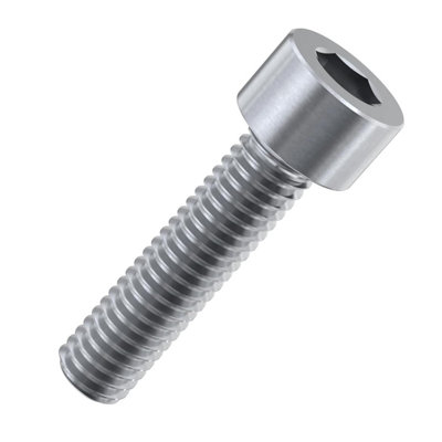 Accu - M6 x 16mm Full Thread Cap Head Screws (DIN 912) - Stainless Steel (A2) (Pack of 20)