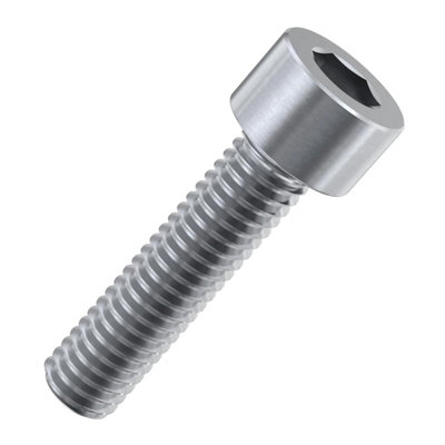 Accu - M8 x 35mm Full Thread Cap Head Screws (DIN 912) - Marine Stainless Steel (A4) (Pack of 10)