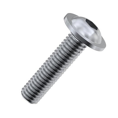 Accu - M8 x 40mm Socket Flanged Button Screws (ISO 7380-2) - Stainless Steel (A2) (Pack of 10)