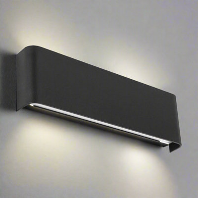 ACE - CGC Black Up Down LED Wall Light 10W | DIY at B&Q