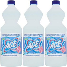 Ace Laundry Bleach Ultra White Floral Bonquet 1L - Pack of 3