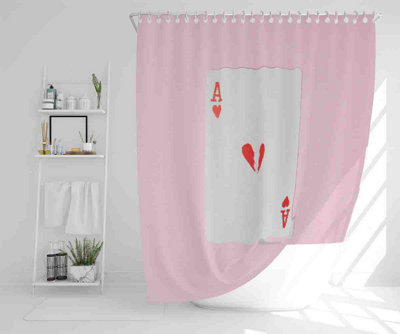 Ace Of Broken Hearts Shower Curtain / Default Title Price Comparisons | Compare The Build