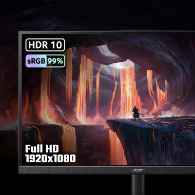 Acer Nitro KG1 23.8 Inch Gaming Monitor Full HD IPS 200Hz 0.5ms
