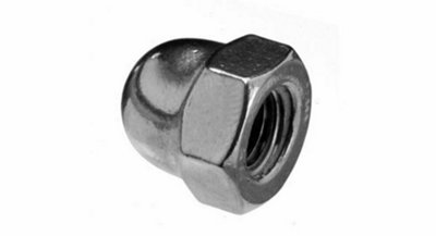 Acorn Nuts M3  Dome Stainless Steel Hex Cap  Pack of: 20 Domed Nuts Rust Resistant Hexagon Nut Cap DIN 1587 A2 - 9