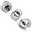 Acorn Nuts M6  Dome Stainless Steel Hex Cap  Pack of: 10 Domed Nuts Rust Resistant Hexagon Nut Cap DIN 1587 A2