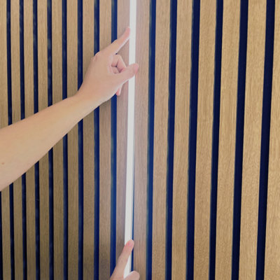 Acoustic wall panel LED strip lights - Cool Tone 2 Pack 2.4m