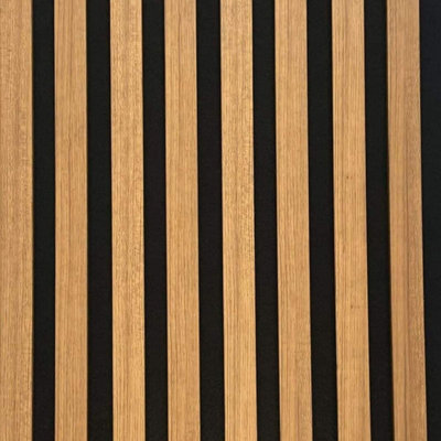 Acoustic Wall Panel Teak Wood Slat Wall Panel 120 x 60cm