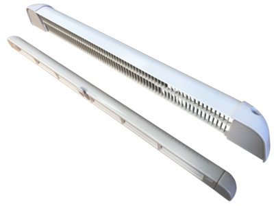 Acoustic Window Trickle Vent White 430mm Long DIY at B&Q