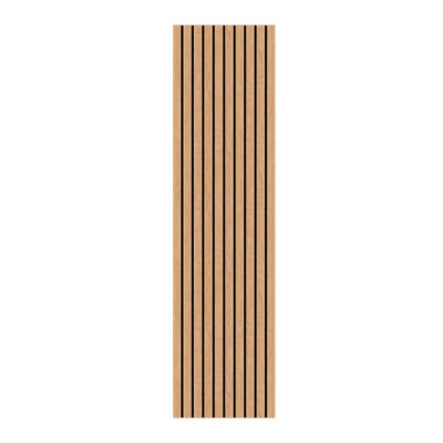 Acoustic Wood Slat Wall Panel in Classic Oak Luxe Grand 240cm x 60cm
