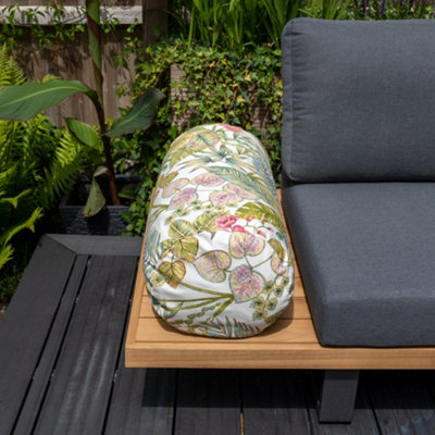Acrisol Bouquet Multi Large Round Bolster Cushion 60cm x 30cm DIY
