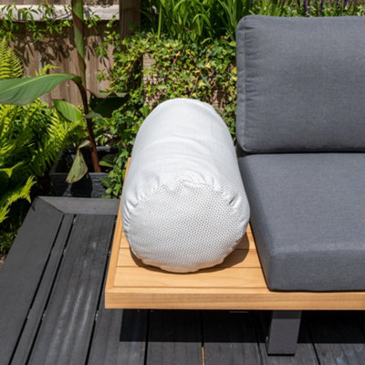 Acrisol Helix Claro Large Round Bolster Cushion 60cm x 30cm DIY at B&Q