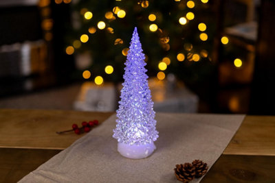 Acrylic Light Up Christmas Tree - Christmas Decorations Indoor LED xmas tree - 3