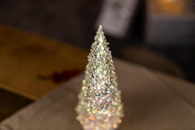 Acrylic Light Up Christmas Tree - Christmas Decorations Indoor LED xmas tree - 5