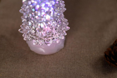 Acrylic Light Up Christmas Tree - Christmas Decorations Indoor LED xmas tree - 6