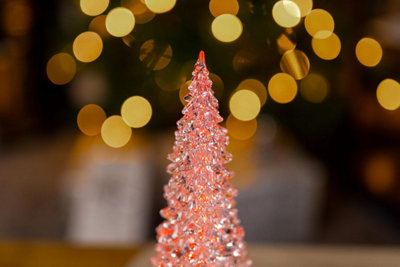 Acrylic Light Up Christmas Tree - Christmas Decorations Indoor LED xmas tree - 7
