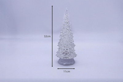 Acrylic Light Up Christmas Tree - Christmas Decorations Indoor LED xmas tree - 9