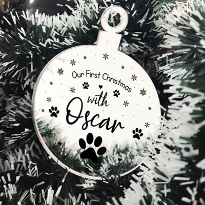 Acrylic Personalised Dog Cat Pet Memorial Christmas Tree Decor | DIY at B&Q