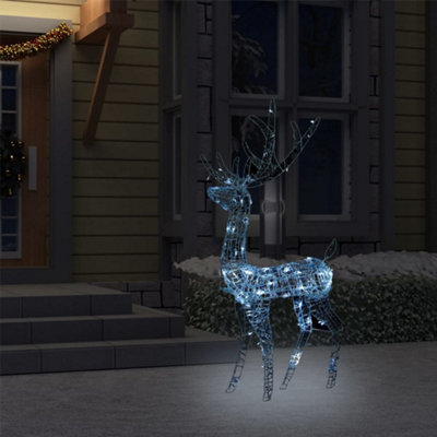 Acrylic Reindeer Christmas Decoration 140 LEDs 120 cm Cold White - 3