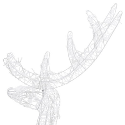 Acrylic Reindeer Christmas Decoration 140 LEDs 120 cm Cold White - 7