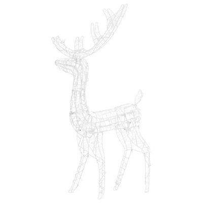 Acrylic Reindeer Christmas Decoration 140 LEDs 120cm Colourful - 6