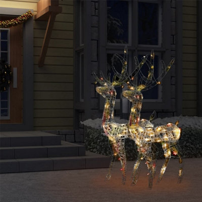 Acrylic Reindeer Christmas Decorations 2 pcs 120cm Multicolour - 7