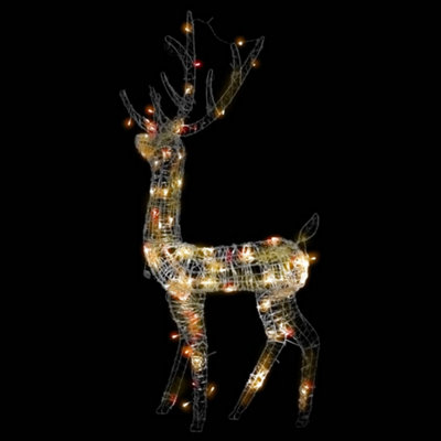 Acrylic Reindeer Christmas Decorations 2 pcs 120cm Multicolour - 8