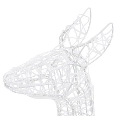 Acrylic Reindeer Family Christmas Decoration 160 LED Blue - 8