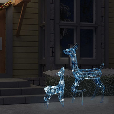 Acrylic Reindeer Family Christmas Decoration 160 LED Cold White - 3