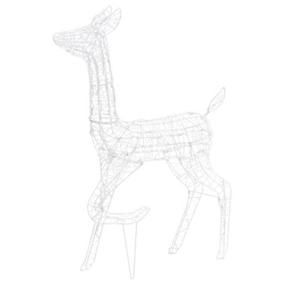 Acrylic Reindeer Family Christmas Decoration 160 LED Colourful - 7