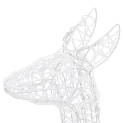 Acrylic Reindeer Family Christmas Decoration 160 LED Warm White - 7