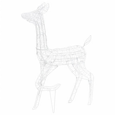Acrylic Reindeer Family Christmas Decoration 300 LED Cold White - 8