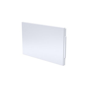 Acrylic Straight Bath End Panel and Plinth - 800mm - White - Balterley