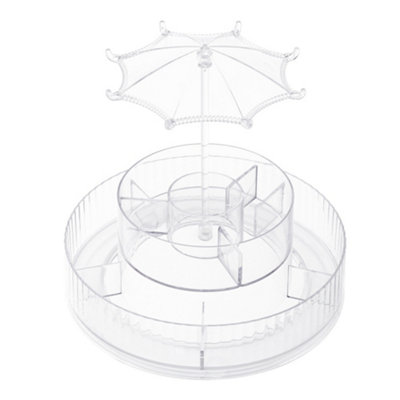 Acrylic Swivel Makeup Organizer 22cm Dia x 20cm H Price Comparisons | Compare The Build