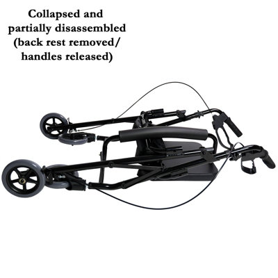 Actiasgear - Lightweight Foldable Rollator Walking Frame with Seat ...