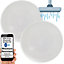 Active Bluetooth Ceiling Speaker Kit 5.25" 80W Moisture Resistant Bathroom Audio