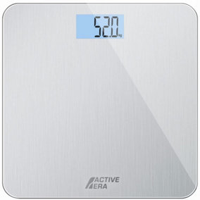 Active Era Digital Bathroom Scales Stainless Steel Body Weight Ultra Slim