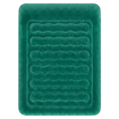 Active Era Double Size Comfort Plus Air Bed with Built-In Electric Pump, Inflates within 2.5 mins - Green/White
