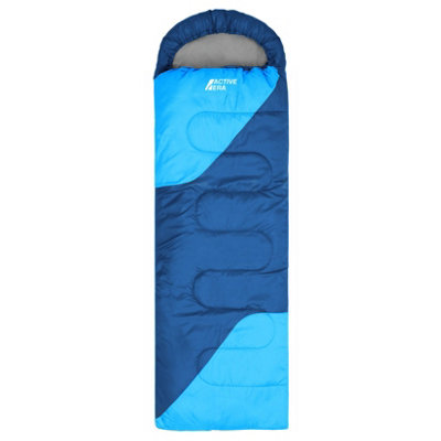 Active Era Premium Waterproof Lightweight Sleeping Bag - Blue - 3-4 Seasons