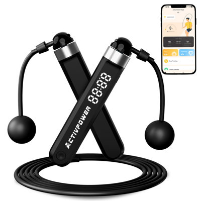 ActivSkip Smart Skipping Rope Bluetooth & App Enabled Step Counter ...