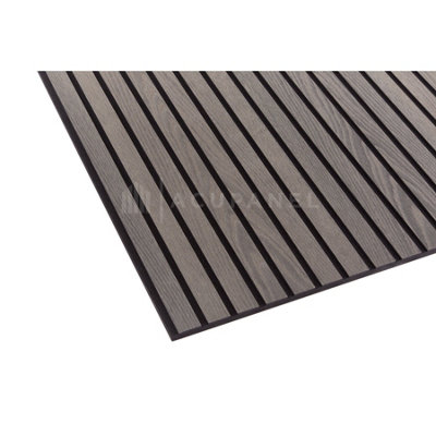 Acupanel Contemporary Grey Oak Wood Slat Wall Panel (Non-Acoustic ...