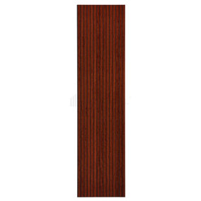 Acupanel Contemporary Makore Figured Wood Slat Wall Panel (Non-Acoustic) 240cm x 60cm