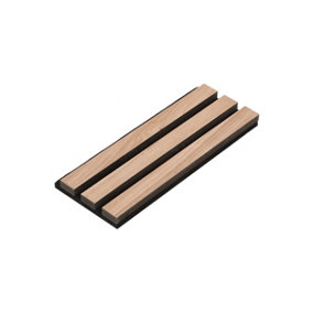 Acupanel Contemporary Oak Acoustic Wood Slat Wall Panel Sample