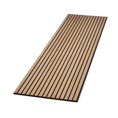 Acupanel Contemporary Oak Wood Slat Wall Panel (Non-Acoustic) 240cm x 60cm