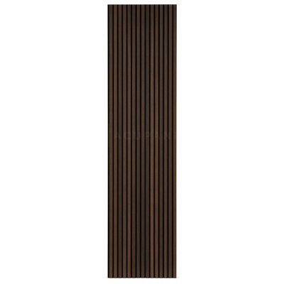 Acupanel Contemporary Smoked Oak Acoustic Wood Slat Wall Panel 240cm x 60cm