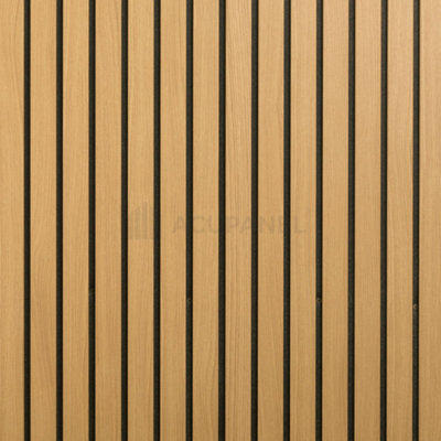 Acupanel Luxe Natural Oak Acoustic Wood Slat Wall Panel 240cm x 60cm